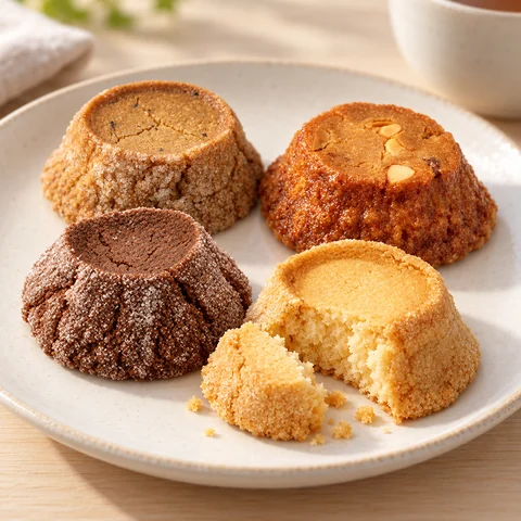 バターステイツクッキー 4種：雰囲気と断面