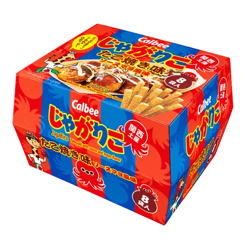 じゃがりこ たこ焼き味ソースマヨ風味：箱・パッケージ