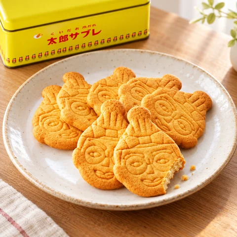 くいだおれ太郎サブレ：雰囲気と断面