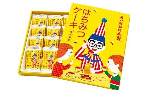 太郎ハチミツケーキ(小)：箱・パッケージ