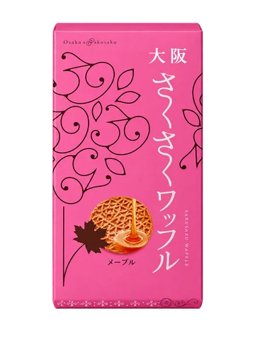 大阪さくさくワッフルメープル：箱・パッケージ