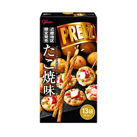 ジャイアントプリッツ たこ焼き味：箱・パッケージ