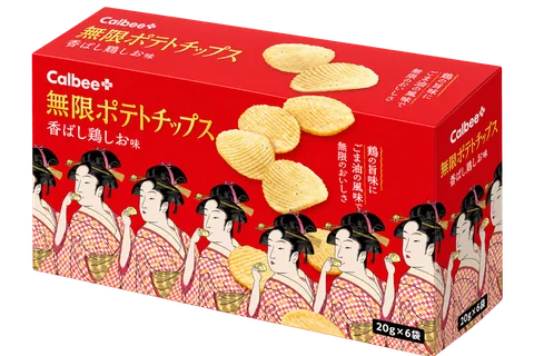 無限ポテトチップス 香ばし鶏しお味：包装