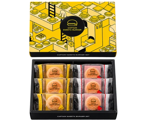 キャプテンスイーツバーガー セット：箱・パッケージ