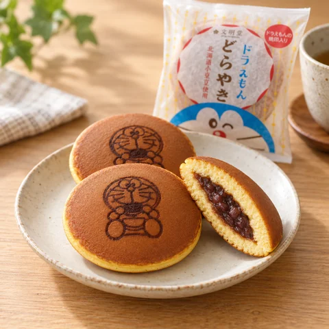 ドラえもんどら焼き：雰囲気と断面