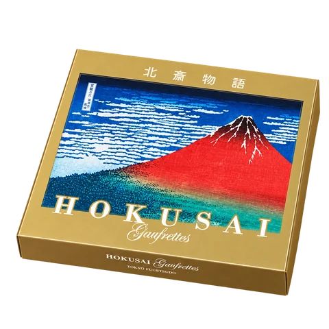 北斎ゴーフレット：箱・パッケージ