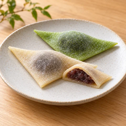おたべ にっき・抹茶：雰囲気と断面