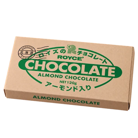 板チョコレート［アーモンド入り］：箱・パッケージ
