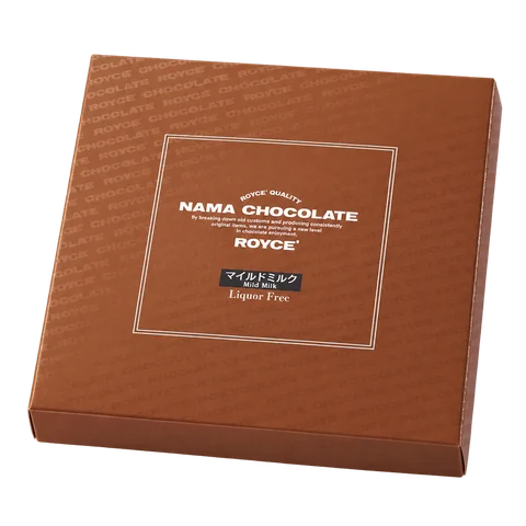 生チョコレート［マイルドミルク］：箱・パッケージ