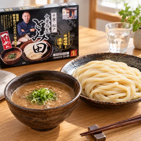 中華蕎麦 とみ田つけめん：雰囲気と断面