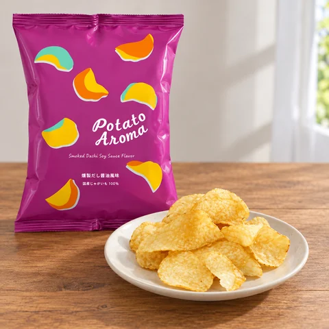 Potato Aroma 燻製だし醤油風味：雰囲気と断面