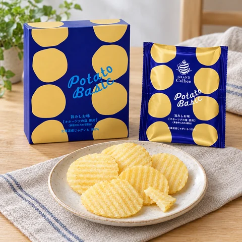 Potato Basic 旨みしお味：雰囲気と断面