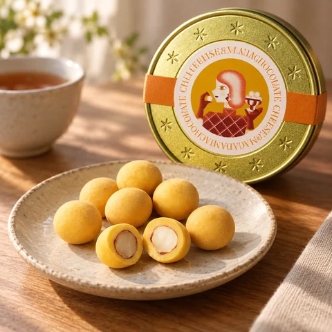 チーズ＆マカダミアチョコレート：雰囲気と断面