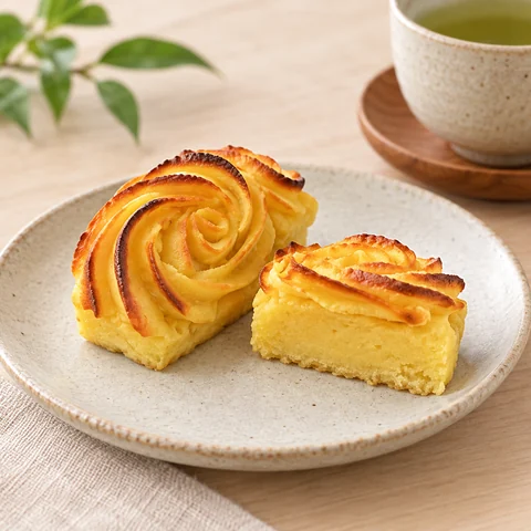 和菓子職人のすいーとぽてと：雰囲気と断面