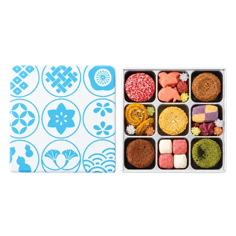 秋の紋様缶：箱・パッケージ