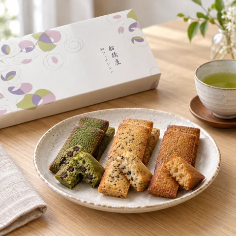 和フィナンシェ：雰囲気と断面