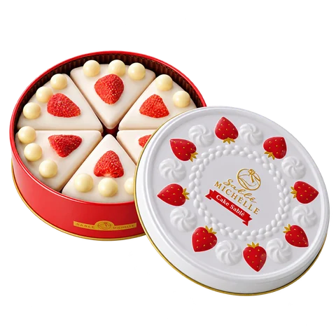 ケーキサブレ缶 ホワイト：箱・パッケージ