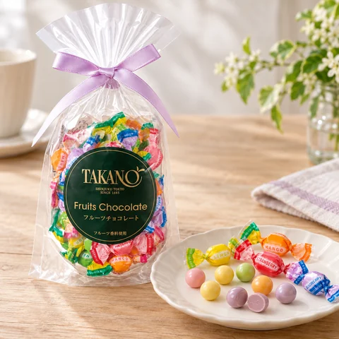 フルーツチョコレート：雰囲気と断面