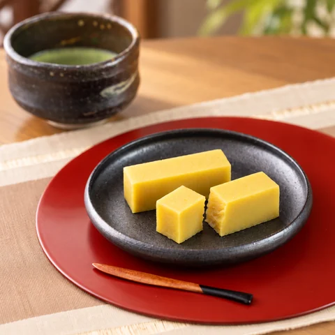芋ようかん：雰囲気と断面